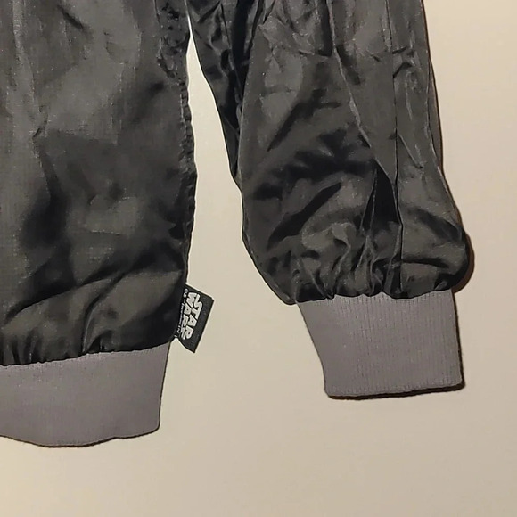 Disney Store Star Wars boys zip-up raincoat Darth Vader embroidery black LOT G - Picture 5 of 14